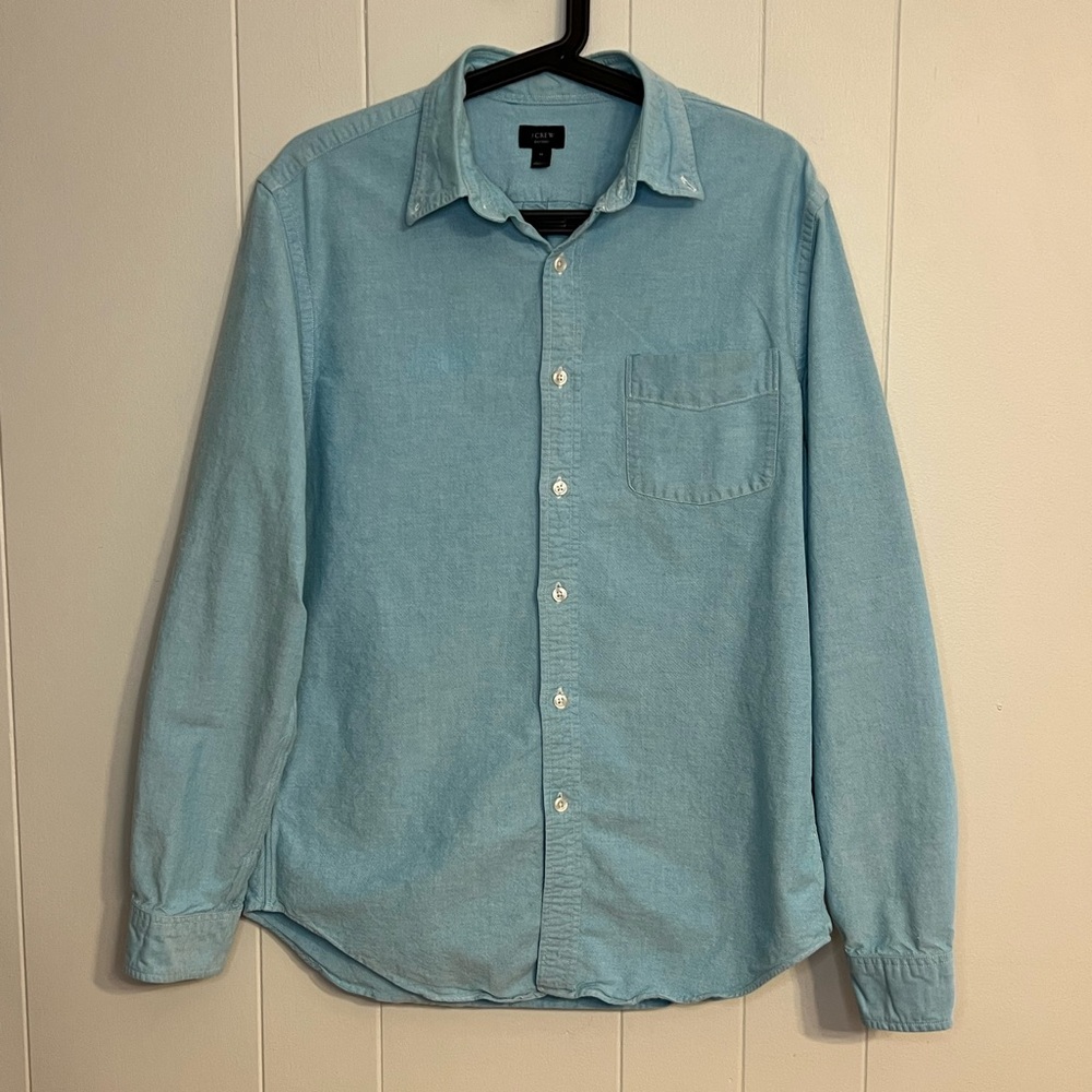 J.Crew Oxford long-sleeve‎ button-up shirt Size M